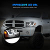 YITAMOTOR® para 2006-2008 Dodge Ram 1500 2006-2009 Ram 2500 3500 LED DRL proyector faro