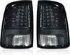 YITAMOTOR® Tail Lights Compatible with 2009-2018 Dodge Ram 1500, 2010-2018 Dodge Ram 2500 3500, 19-22 Ram 1500 Classic Black Smoked Lens Replacement LED Brake Tail Lamps Taillights Assembly