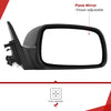 YITAMOTOR® Espejo retrovisor derecho del lado del pasajero compatible con Toyota Camry 2007-2011 (vehículo construido en EE. UU.) Espejo retrovisor no plegable, sin calefacción, con ajuste eléctrico