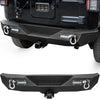 YITAMOTOR® Rear Bumper For 07-18 Jeep Wrangler JK and JK Unlimited with Built-in Led lights & D-rings