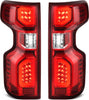 YITAMOTOR® Luces traseras con cuentas de tubo LED compatibles con 19 20 21 22 23 Chevy Silverado 1500/20 21 22 23 Silverado 2500HD 3500HD Reemplazo de luces traseras con lente roja - Lado del conductor y del pasajero