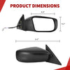 YITAMOTOR® Right Passenger Side Mirror Door Mirror Compatible With 2014-2018 Altima, 2013 Altima (Sedan Only), Power Adjusting Non-Heated Non-Folding Rear View Mirror