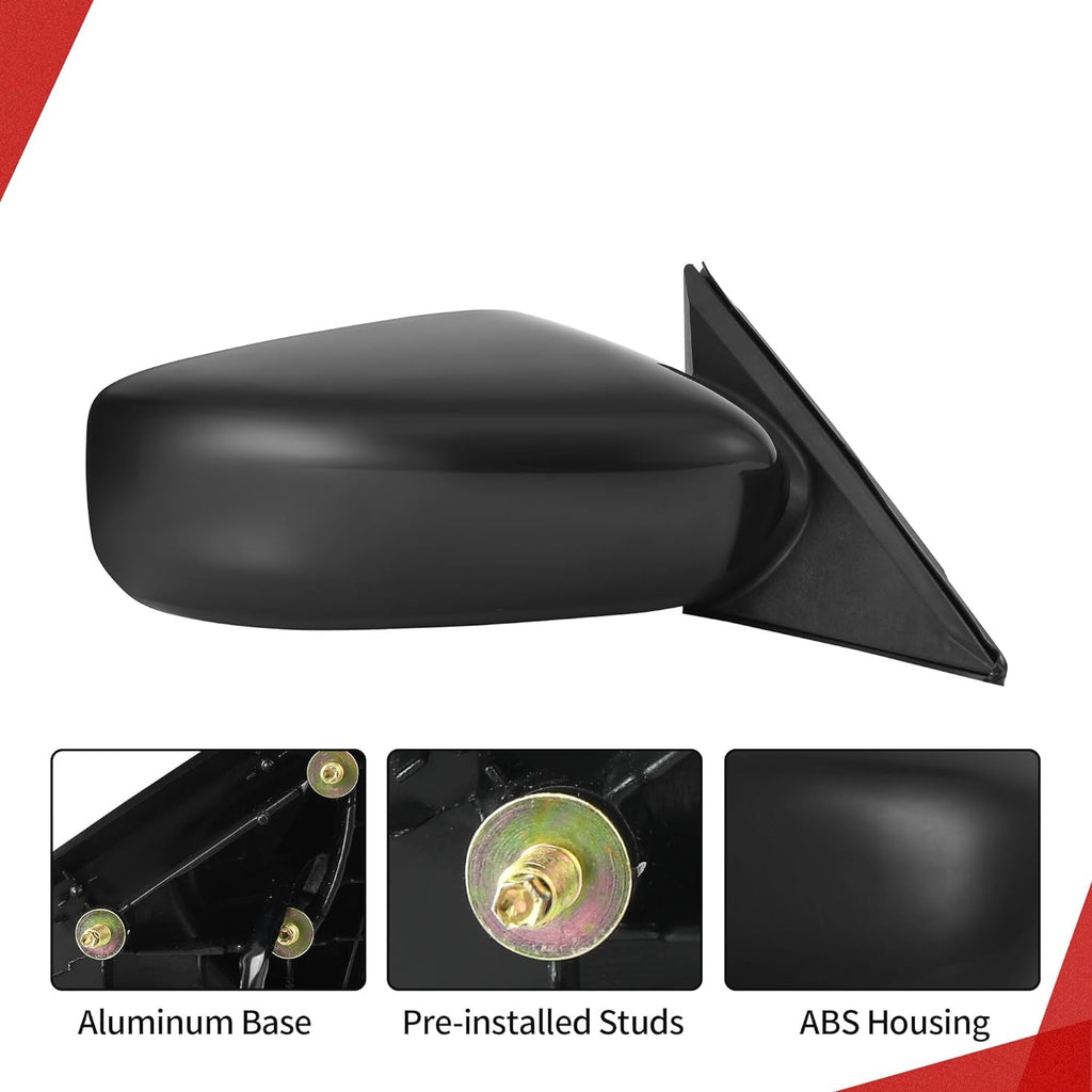 YITAMOTOR® Espejo retrovisor derecho del lado del pasajero compatible con Altima 2014-2018, Altima 2013 (solo sedán), espejo retrovisor no plegable, sin calefacción y con ajuste eléctrico