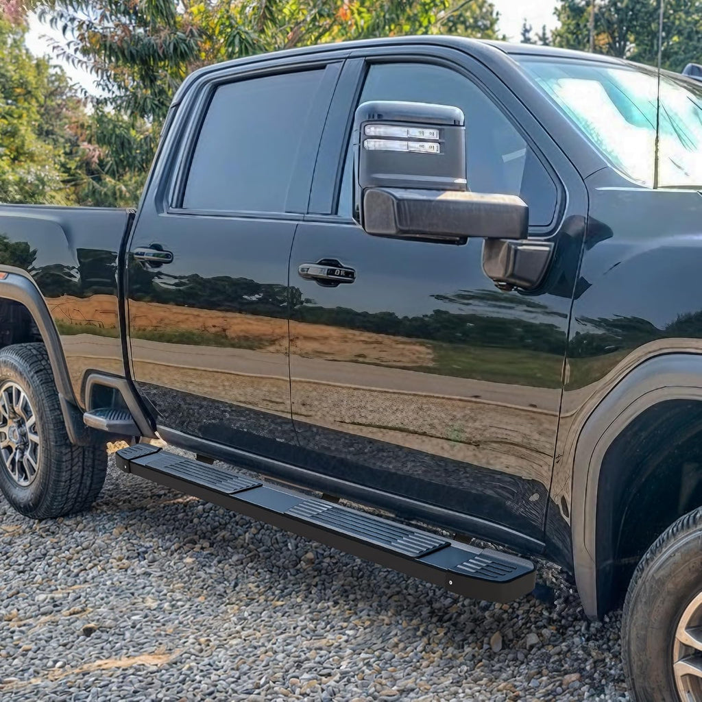 YITAMOTOR® 6 Inches Running Boards Compatible with 2009-2018 Dodge Ram 1500 Crew Cab, 2019-2024 1500 Classic, 2010-2024 Ram 2500/3500, Stainless Steel Side Steps Black Nerf Bars