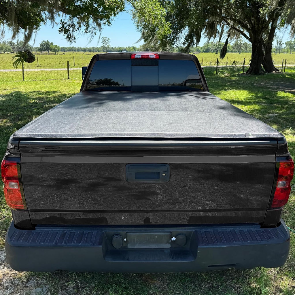 YITAMOTOR® Soft Roll Up Truck Bed Tonneau Cover Compatible with 2022 2023 2024 Ford Maverick 4.5 Feet Bed