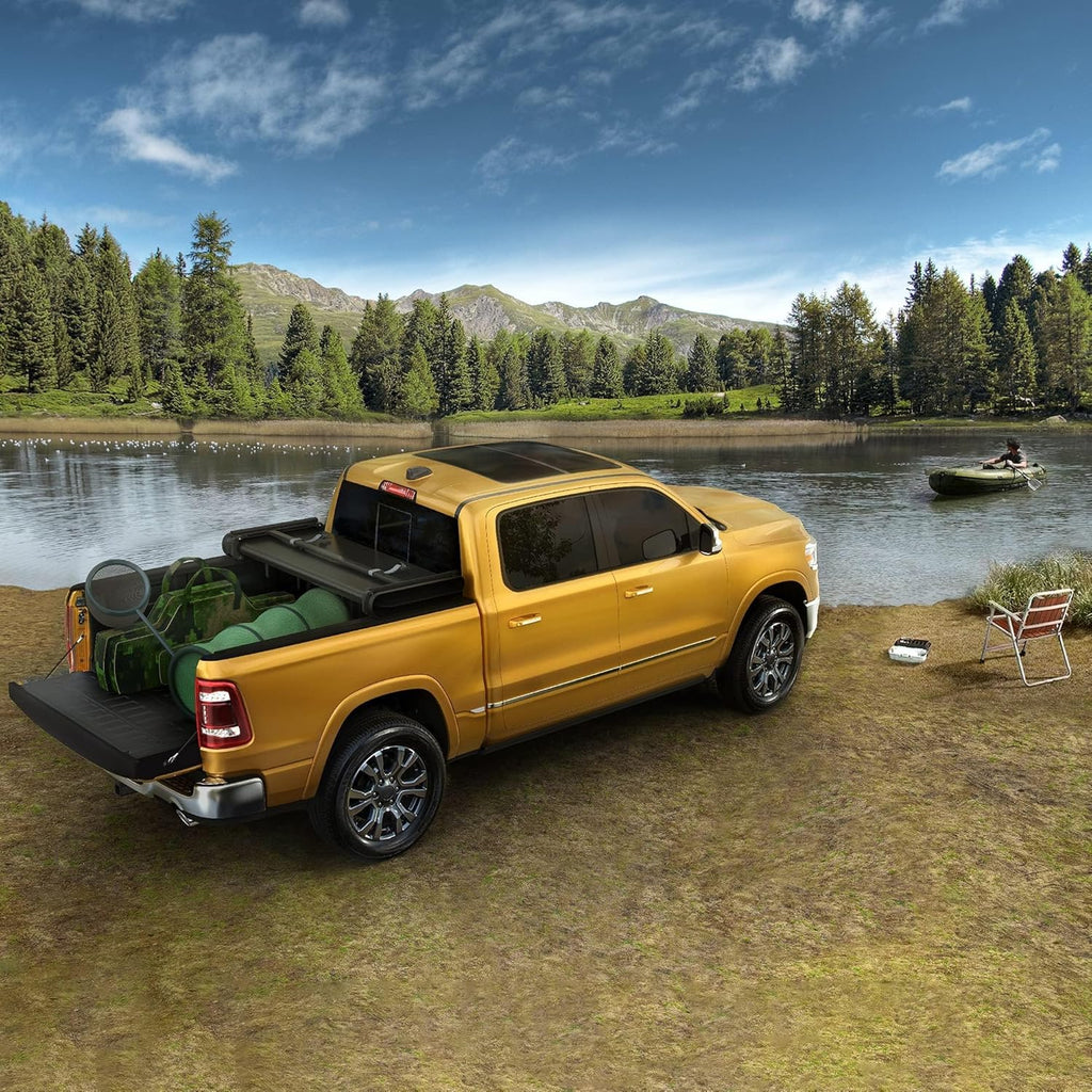 YITAMOTOR® Soft Tri Fold Truck Bed Tonneau Cover Compatible with 2016-2023 Toyota Tacoma (Excl. Trail Edition) Fleetside 6 ft Bed