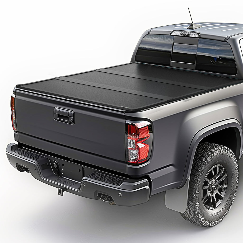 YITAMOTOR® FRP Hard Tri-Fold Truck Bed Tonneau Cover Compatible with 2015-2024 Chevy Colorado/GMC Canyon 5.2 ft Bed