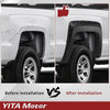 YITAMOTOR® 2014-2018 Chevy Silverado 1500; 2015-2019 Silverado 2500 3500 HD Fleetside(6.5' & 8' Bed) Fender Flares