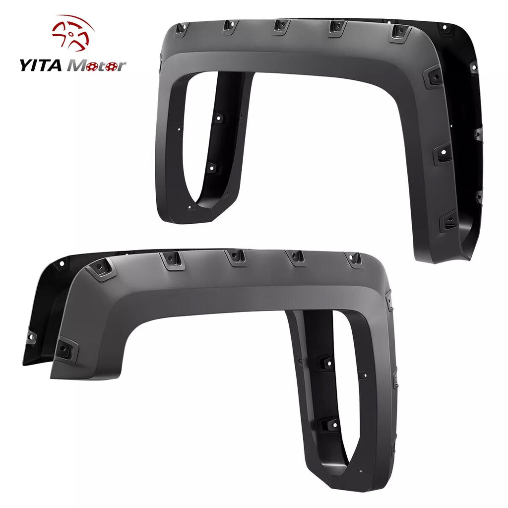 YITAMOTOR® 2014-2018 Chevy Silverado 1500; 2015-2019 Silverado 2500 3500 HD Fleetside(6.5' & 8' Bed) Fender Flares