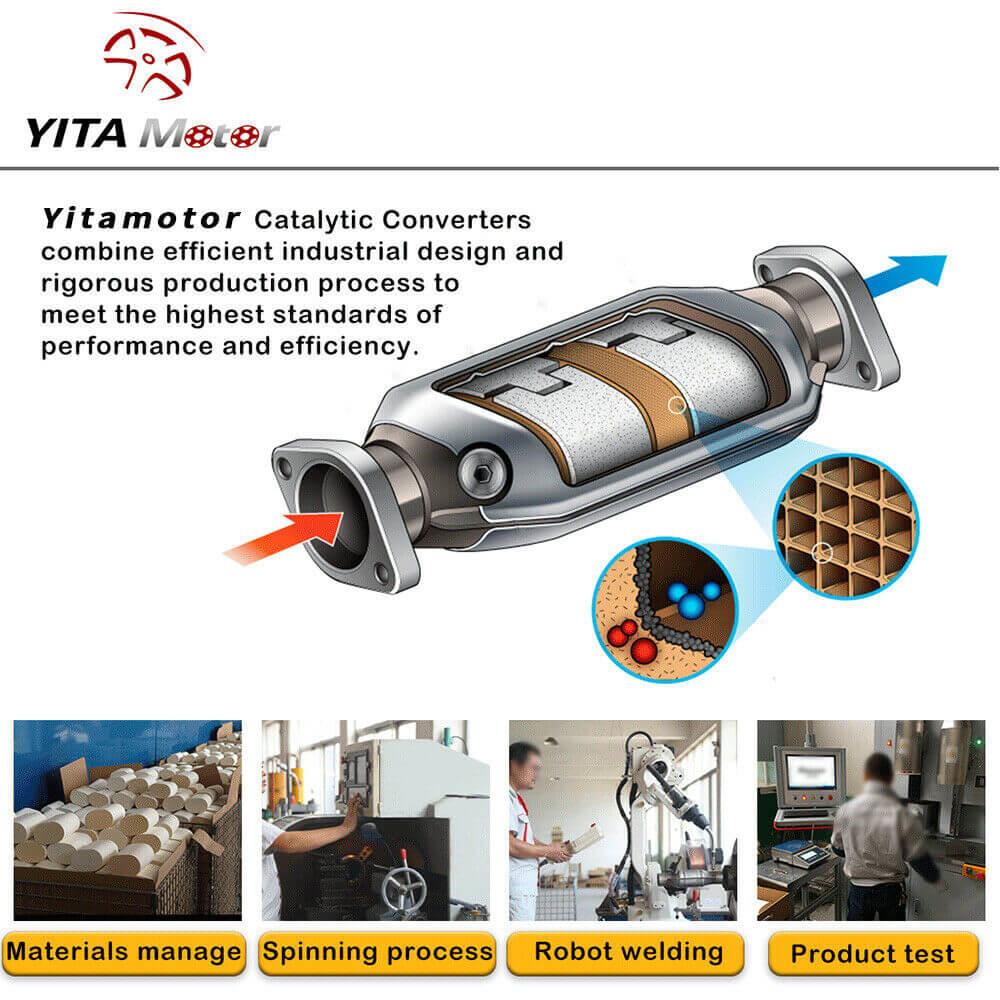 YITAMOTOR® 2002-2006 Toyota Camry & Solara 2.4L with Gasket Kit Exhaust Manifold Catalytic Converter - YITAMotor