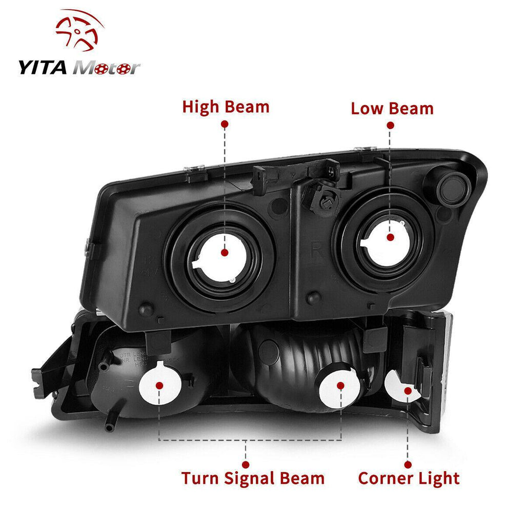 YITAMOTOR® 2003-2006 Chevy Silverado Avalanche Headlights - YITAMotor