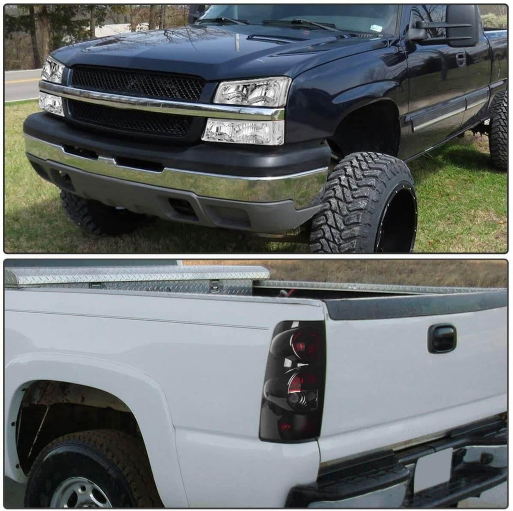 2003-2007 Chevy Silverado chrome headlight sets