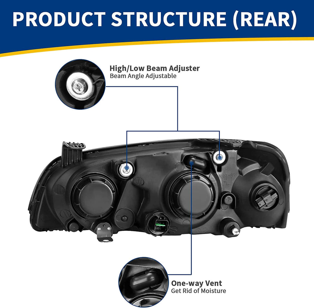 2004-2006 Hyundai Elantra Headlight Assembly