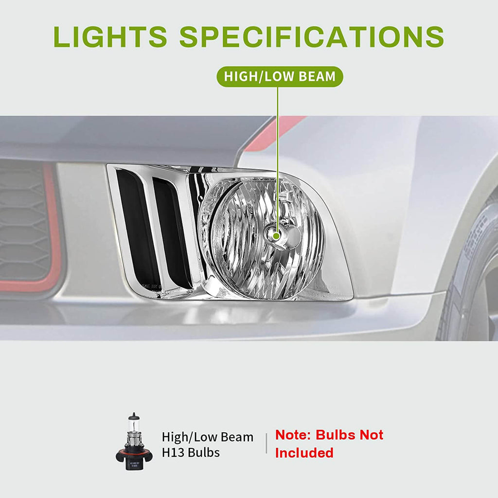 2005-2009 Ford Mustang Headlights