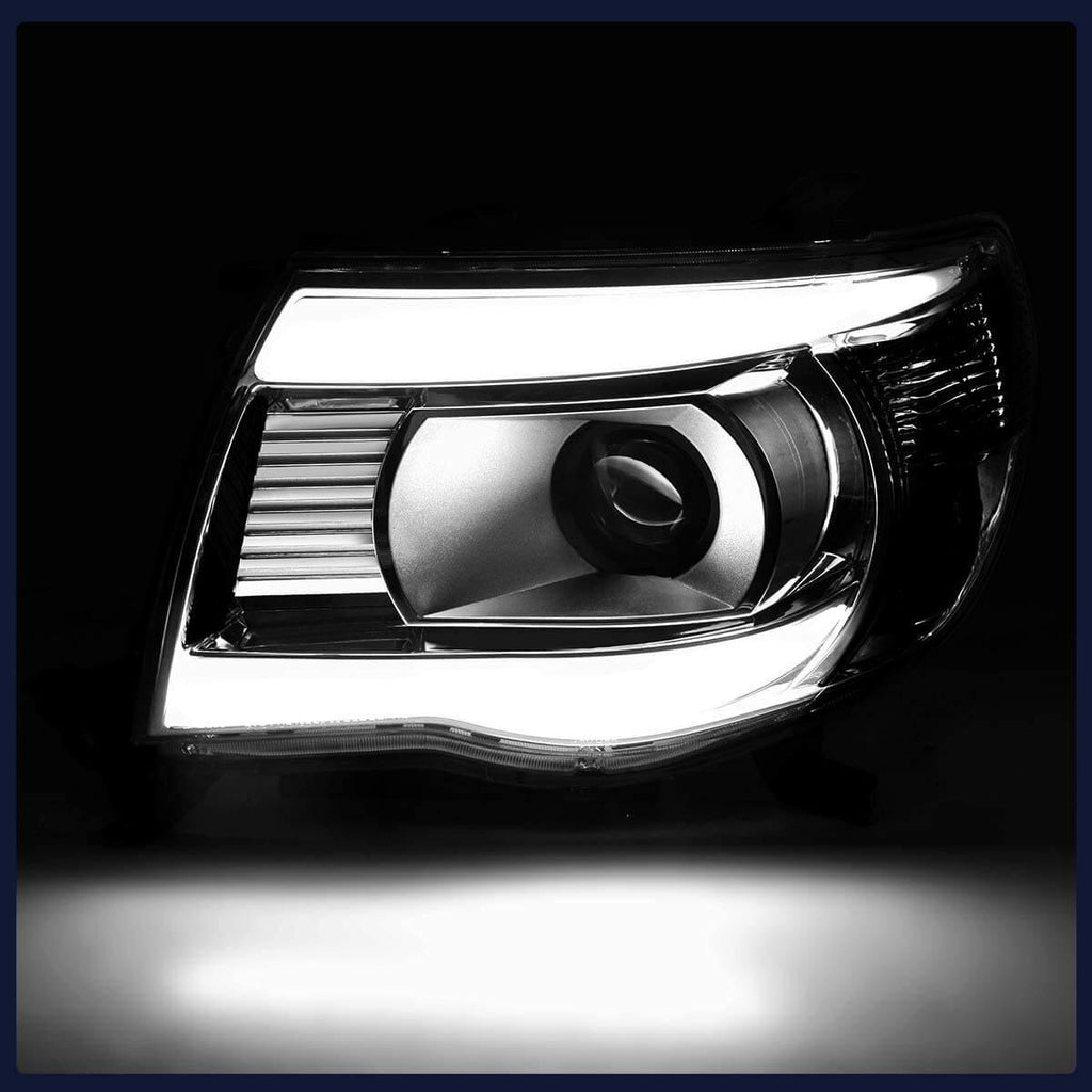 YITAMOTOR® Projector Headlights 2005-2011 Toyota Tacoma Assembly Switchback LED Turn Signal Headlamp