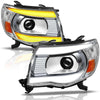 Faros delanteros proyectores YITAMOTOR® Conjunto de faros delanteros LED con señal de giro para Toyota Tacoma 2005-2011 