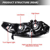 YITAMOTOR® 06-11 Honda Civic Coupe 2 Door Headlight Assembly - YITAMotor