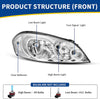 2006-2013 Chevrolet Impala chrome housing headlights