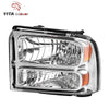 YITAMOTOR® 05-07 Ford F250 F350 F450 F550 Super Duty/ 05 Ford Excursion Headlight Assembly OE Projector Headlamp - YITAMotor