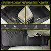 YITAMOTOR® Floor Mats for 14-18 Subaru Forester, Custom-Fit Black TPE Floor Liners 1st & 2nd Row All-Weather Protection