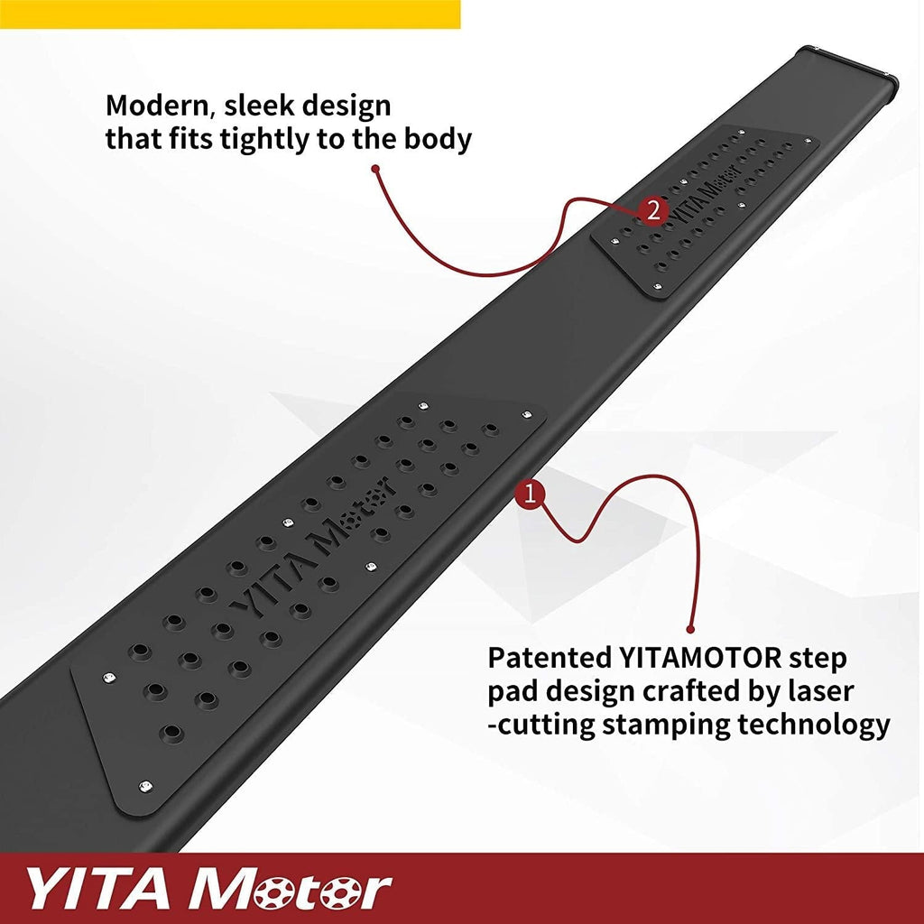 YITAMOTOR® 6.5" Inches Running Boards for 2005-2023 Toyota Tacoma Double/Crew Cab, Side Steps Nerf Bars