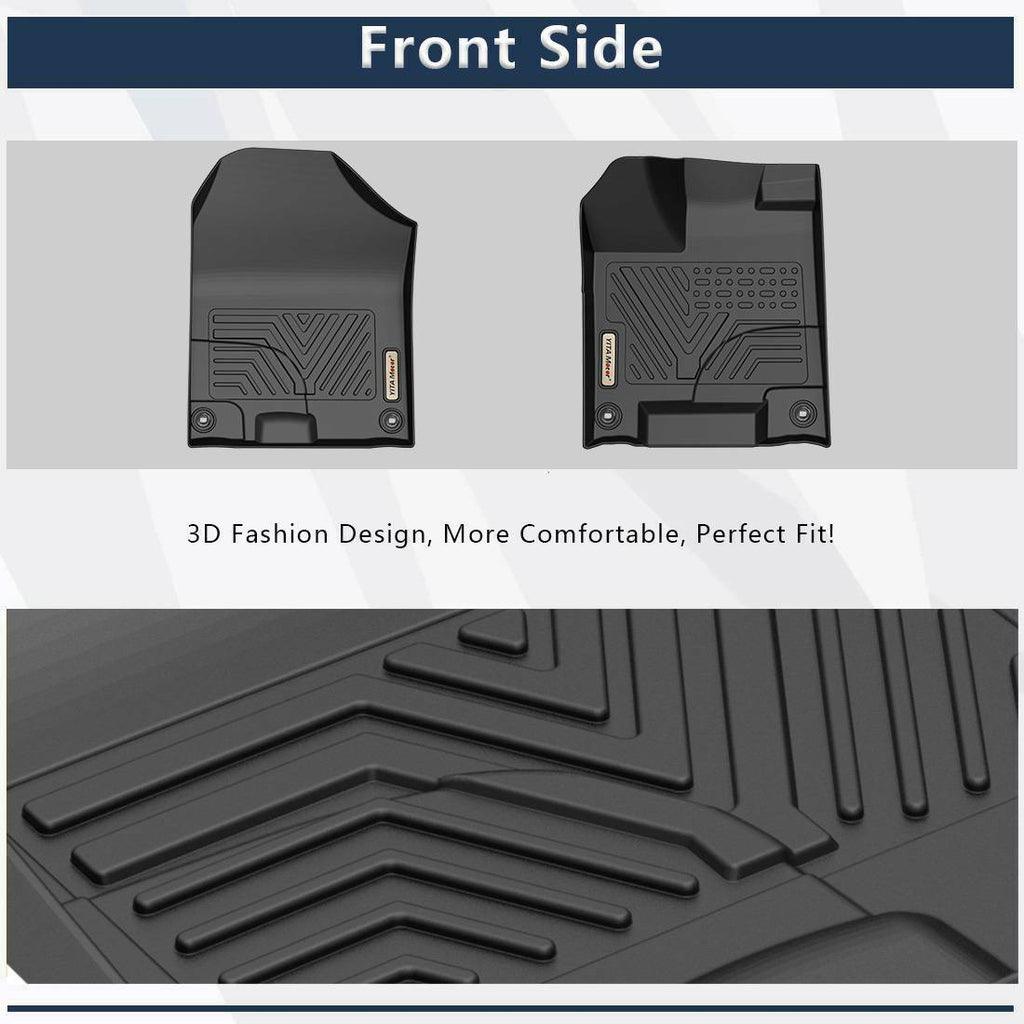 YITAMOTOR® 2016-2022 Honda Pilot Floor Mats, 1st & 2nd Row All Weather Protection - YITAMotor