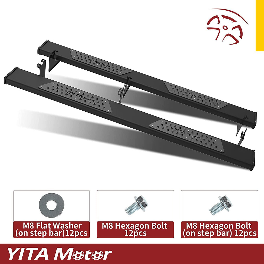 YITAMOTOR® 6.5" Inches Running Boards for 2005-2023 Toyota Tacoma Double/Crew Cab, Side Steps Nerf Bars