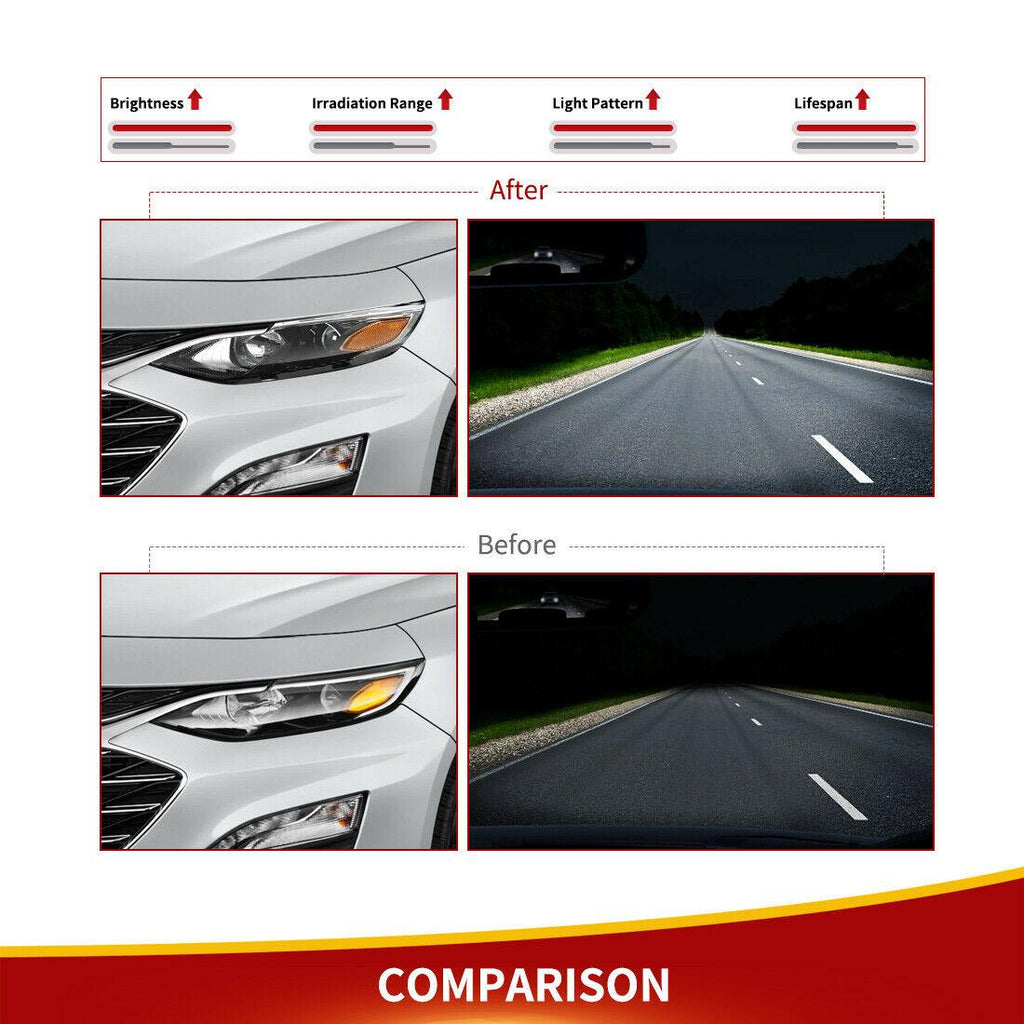 YITAMOTOR® 2019-2020 Chevy Malibu 4DR Faros halógenos Faros delanteros Reflector ámbar