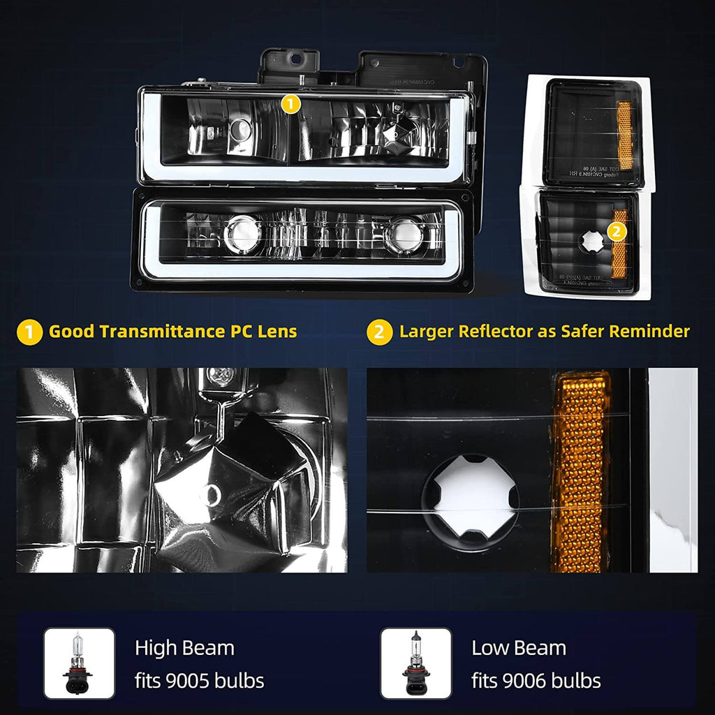 1994-1999 Chevy C/K headlights