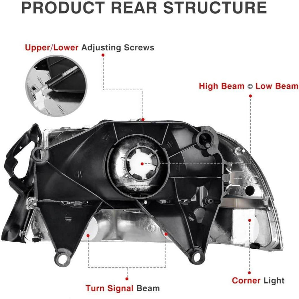 1998-2004 Dodge Dakota Headlights