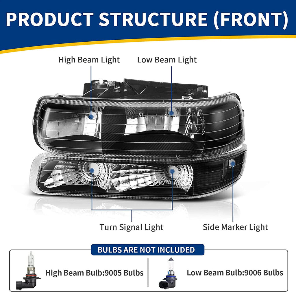 1999-2002 Chevy Silverado / 2000-2006 Tahoe Suburban Headlight