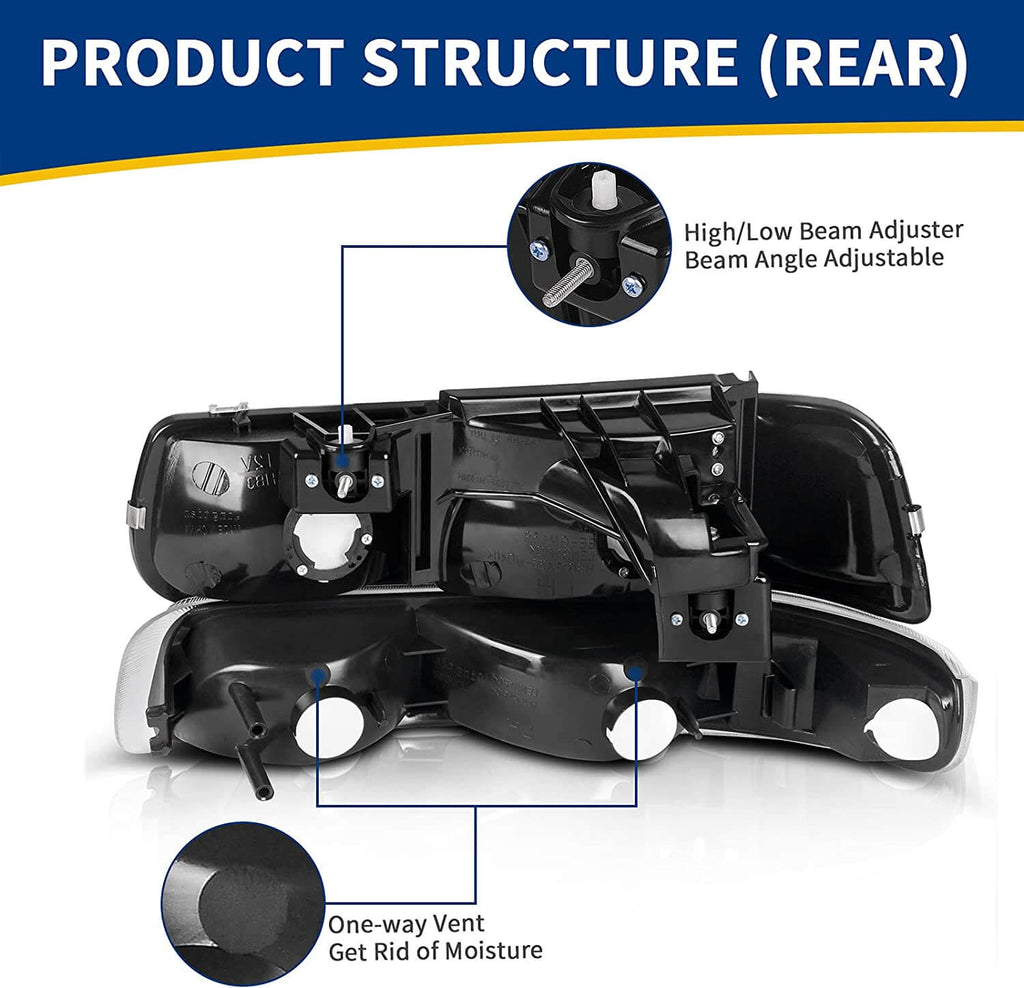 1999-2002 Chevy Silverado / 2000-2006 Tahoe Suburban Headlight