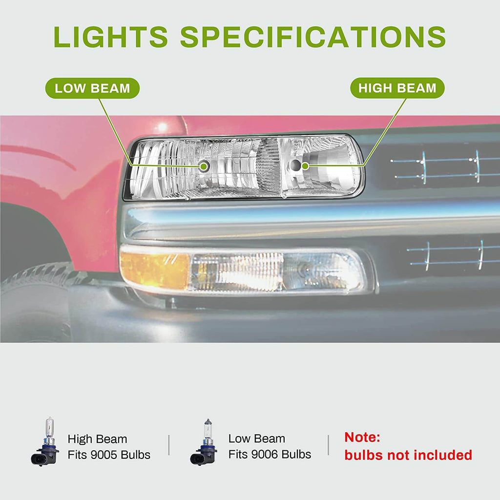 1999-2002 Chevy Silverado headlights