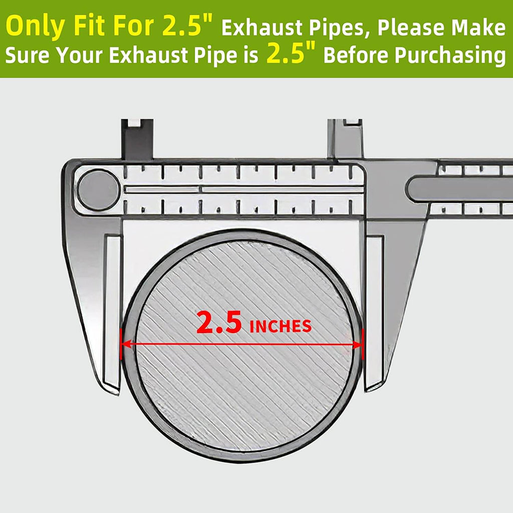 2.5" inside diameter universal catalytic converter