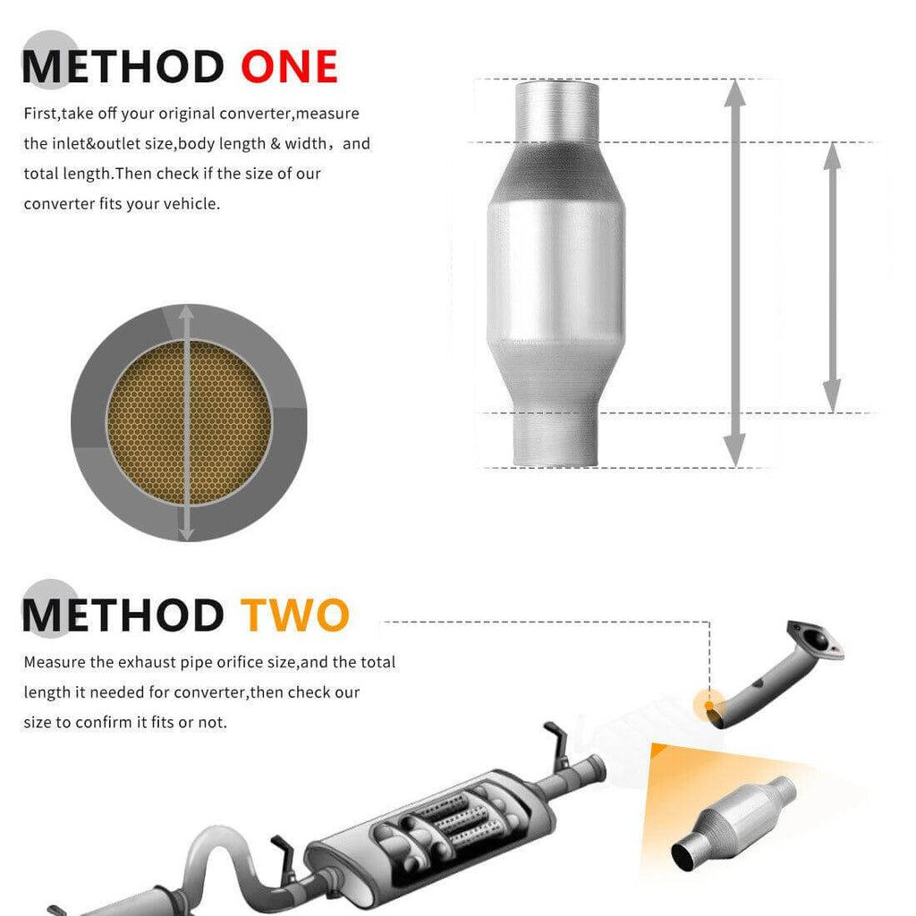 2.5" Universal catalytic converter 3.0L engine