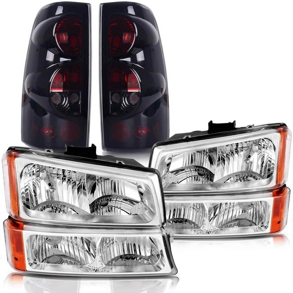 2003-2006 Chevy Silverado 1500 headlight taillights set