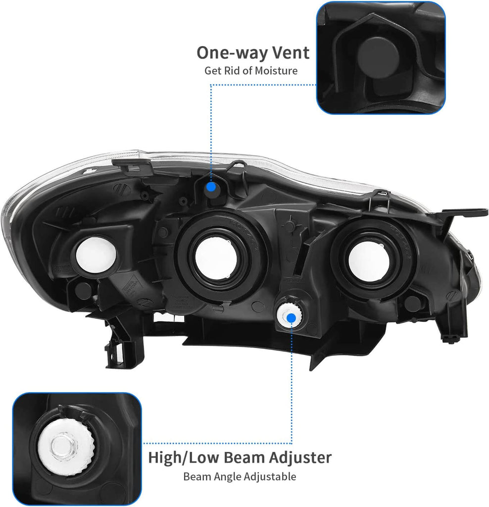 2003-2008 Toyota Corolla headlights