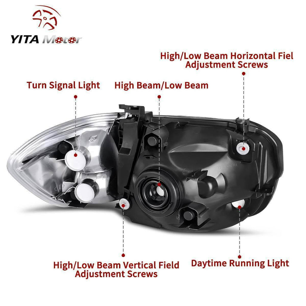 2005 2006 Toyota Tundra Sequoia Headlights Assembly 