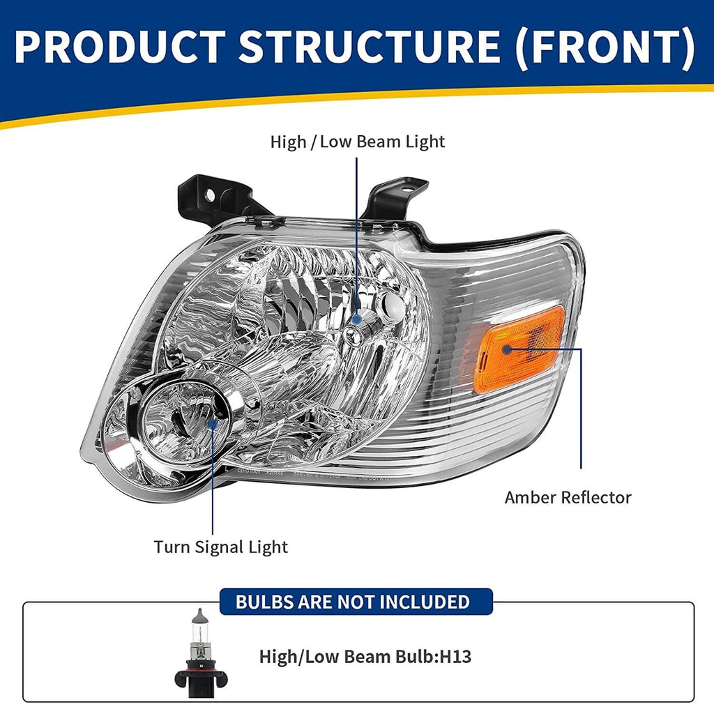 2006-2010 Ford Explorer Headlight Assembly