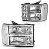 YITAMOTOR® 2007-2013 GMC Sierra 1500 Chrome Housing Clear Lens Headlight Assembly