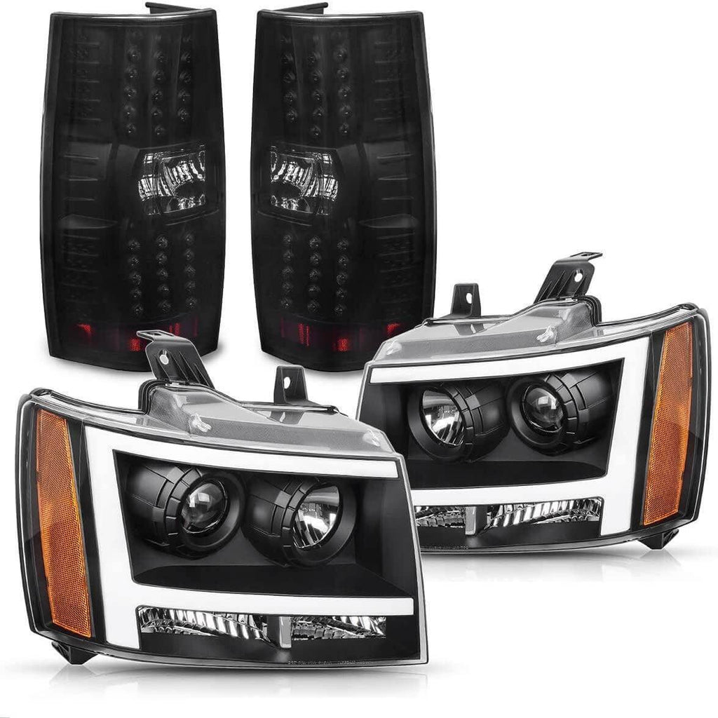 2007-2014 Chevy Suburban Tahoe Headlights tail lights set