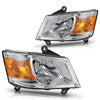 2008-2010 Dodge Grand Caravan Replacement Chrome Housing Headlight