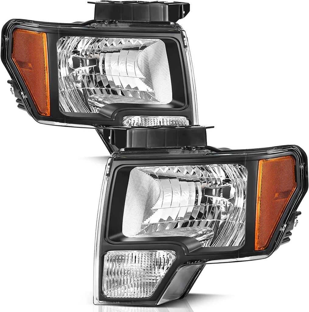 2009-2014 Ford F150 Amber Reflector headlights