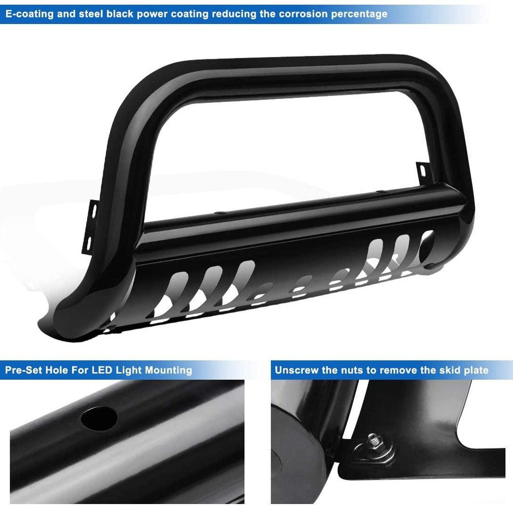 YITAMOTOR® Bull Bar para Chevy Silverado 1500/Suburban 1500/GMC Sierra 1500 07-18 Protector de empuje de cepillo de parrilla de 3"