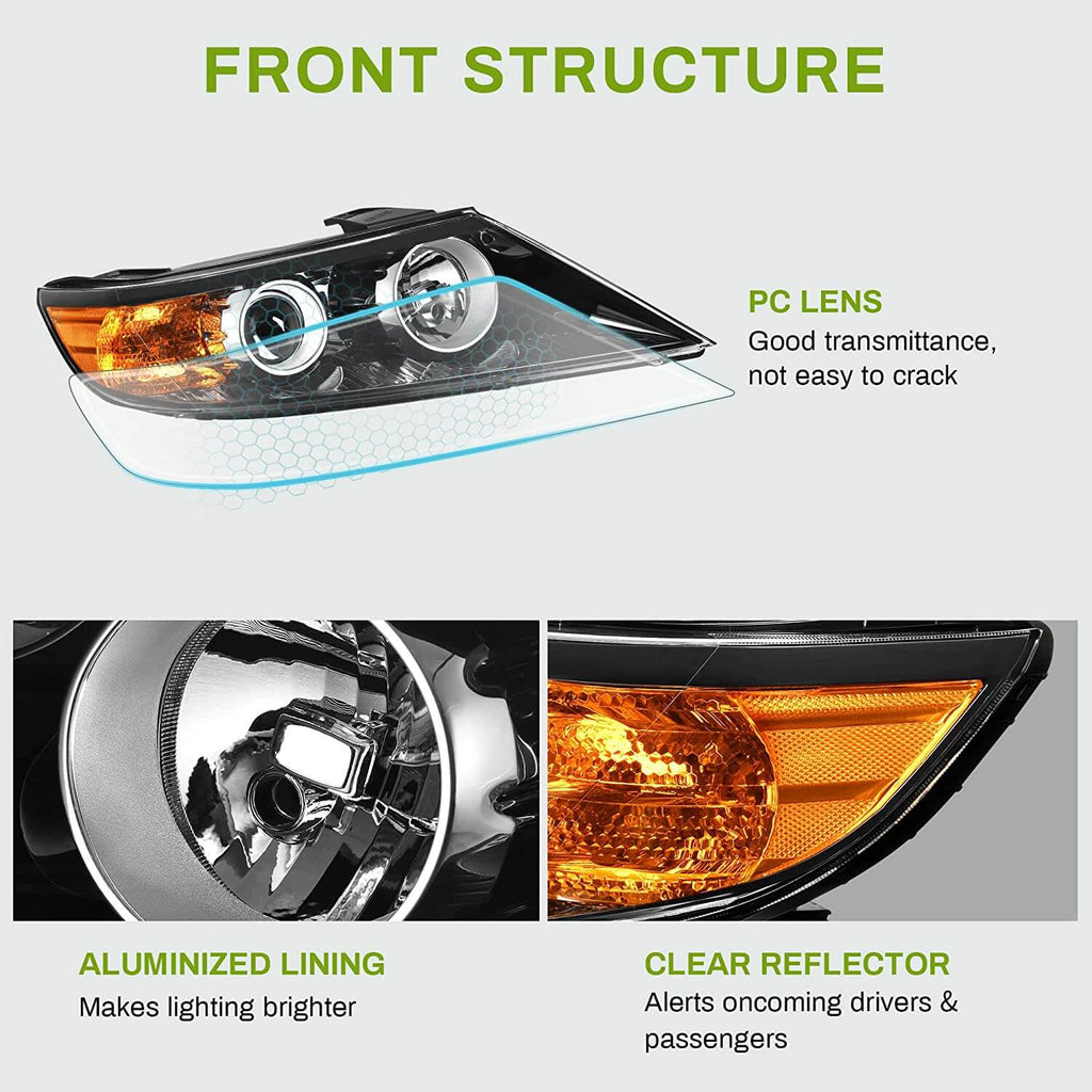 2011-2013 Kia Sorento headlights