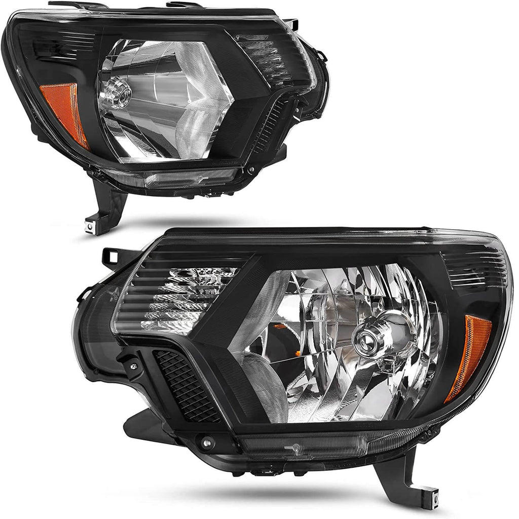  2012-2015 Toyota Tacoma Headlights Assembly Black