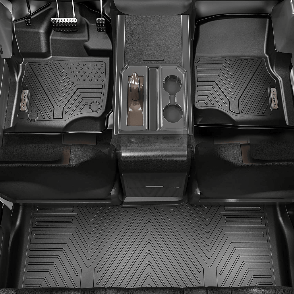 YITAMOTOR® 2015-2022 Ford Edge Cargo Liner Floor Mats, Custom-Fit Black TPE Floor Liners, All-Weather Protection - YITAMotor