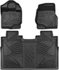 YITAMOTOR® 2015-2023 Ford F-150 SuperCrew Cab Floor Mats, Custom Fit TPE All Weather Car Liners