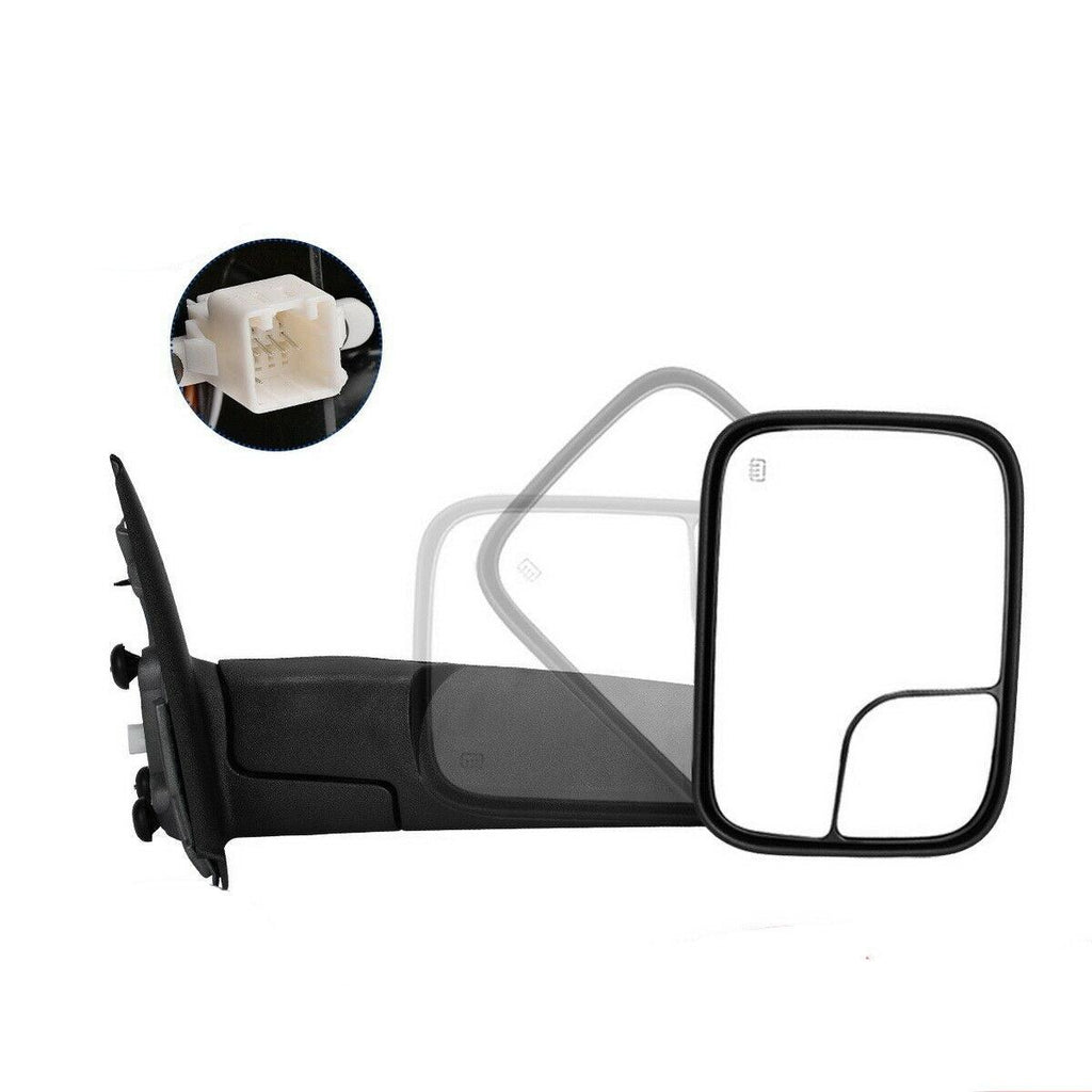 YITAMOTOR® Tow Mirror Passenger Right for 02-08 Dodge RAM 1500 03-09 2500 3500 Power Heated