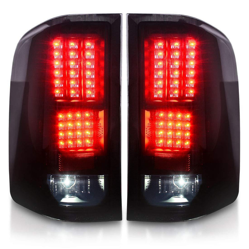 YITAMOTOR® 07-14 Chevy Silverado / GMC Sierra 3500HD Dual Rear Wheel ONLY Tail Lights - YITAMotor